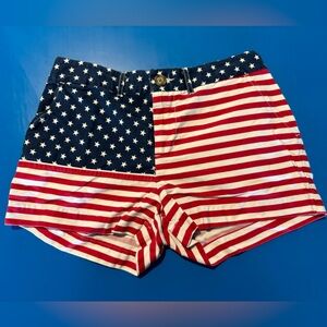 Chubbies American Flag “Miss America” shorts size 6